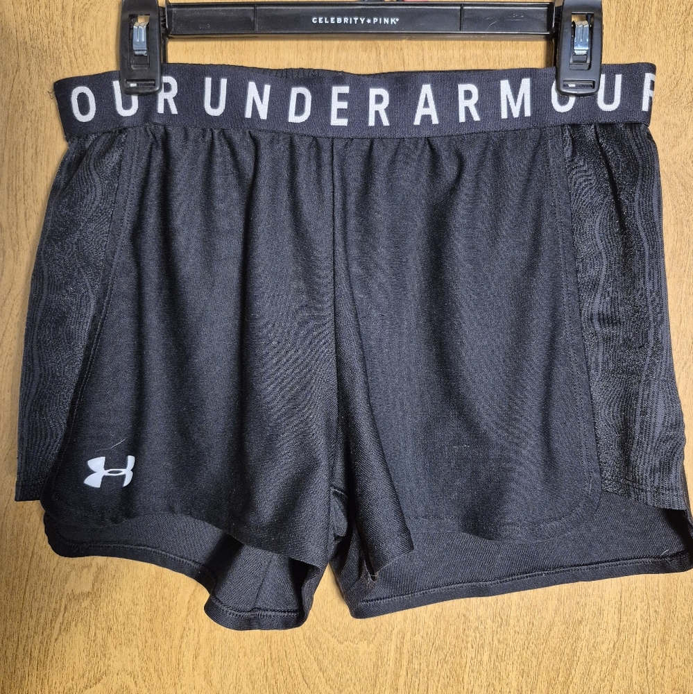 Under Armour Black Athletic Shorts Lightweight Performance